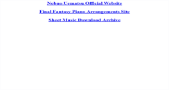Desktop Screenshot of nobuouematsu.com
